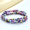 Cadena Corporal Transfronteriza Europea y Americana con Cuentas de Vidrio, Cadena de Cintura de Joyería Hecha a Mano Elástica con Accesorios de Colgante de Pez Mano Mágica a la Moda
