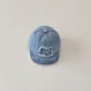 Gorra de Bebé Coreana Qiunan Primavera y Otoño Letra Bordada Gorra de Béisbol de Mezclilla Gorra con Visera Solar para Bebé