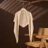 Cachecol de Tricô Triangular Grande Cor Sólida Versátil Novo Outono/Inverno 2026 de Cashmere para Mulheres, Aquecedor de Pescoço, Xale