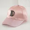 Explosiones Transfronterizas Gorra de Béisbol con Letras de Diamante para Pareja de Hombres y Mujeres Ajustable Diamante Brillante Gorra de Moda Casual Urbana