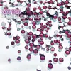 Rhinestones Redondos de Fondo Plano Serie de Tamaños Mixtos Decoraciones para Uñas, Populares en Xiaohongshu, Rhinestones para Uñas Portátiles DIY Venta al por Mayor