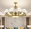 Nueva villa de estilo chino candelabro grande hueco edificio dúplex sala de estar piso vacío a prueba de polvo hotel ingeniería lámparas de vestíbulo