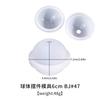 Molde de Silicone Esfera de Cristal Epóxi DIY Superfície Espelhada Cubo Pirâmide Meia Esfera Flor Seca Ornamento Suporte de Exibição Molde
