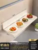 Prateleira de Armazenamento Dobrável Atrás da Porta, Prateleira de Armazenamento para Entregas e Comida para Levar na Entrada, Prateleira de Armazenamento de Grande Capacidade para Itens Diversos no Hall de Entrada