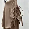 Pantalones Deportivos Grises para Mujer 2026 Nuevo Primavera Cintura Alta Sueltos Adelgazantes Acampanados para Figuras Pequeñas Pantalones de Yoga Falsos de Dos Piezas