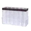Caja de Condimentos Transparente Simple Juego de Seis Piezas Suministros de Cocina Caja de Condimentos Sal Pimienta Polvo Caja de Almacenamiento de Condimentos Frasco Botella