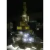 Adorno de Cubo Luminoso Hueco de Fibra de Vidrio, Instalación Artística en Atrio de Centro Comercial, Escultura Geométrica Popular para Puntos Fotográficos