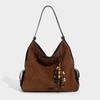 Bolso de Axila de Cuero Esmerilado Súper Popular 2025 Nuevo Bolso de Mano de Alta Gama de Gran Capacidad Bolso de Hombro Cruzado Versátil Sencillo