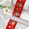 4CM de ancho 13 colores encaje étnico accesorios para ropa accesorios para ropa base de franela Hanfu bordado de lentejuelas encaje al por mayor