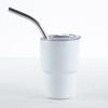 Vaso pequeño de acero inoxidable 304 transfronterizo, mini vaso para licores, sublimación, doble capa, taza con pajita de succión, taza termo para frío, venta al por mayor