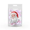 Bolsas de Galletas de Dibujos Animados para Fiestas de Cumpleaños, Bolsas de Empaque de Dulces de Copos de Nieve, Bolsas de Pie para Dulces y Snacks, Bolsas con Cierre de Cremallera