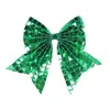Presilhas de Cabelo para Meninas com Laços Xadrez Brilhantes para Festas de Feriado, Apresentações de Cheerleading, Acessórios de Cabelo, Acessórios de Cabelo Cauda de Andorinha Transfronteiriços