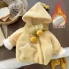 (Engrosamiento de Tres Capas) Invierno Nuevo Estilo Coreano Partícula de Estrella Cachemira 1~6 Años Niños y Niñas Ropa Chaqueta Gruesa Forrada de Polar