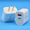 Cargador Personalizado de Múltiples Puertos Cabezal de Carga Rápida Pd20W Qc3.0 Estándar de EE. UU. Cabezal de Carga Doble Adecuado para Cargador de Apple