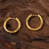 Rueda de la fortuna personalidad niche temperamento pendientes versátiles moda pendientes de lujo acero inoxidable chapado en oro de 18k joyería mujer