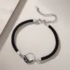 Pulsera de pareja de juramento de amor para hombre y mujer, moda simple, regalo del Día de San Valentín, anillo hueco, pulsera Montaña y Mar