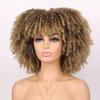 Comércio Exterior Peruca Explosiva Europeia e Americana Peruca Afro Cacheada com Rolos Pequenos Cabelo Cacheado Curto Fofo Adereço de Cabeça