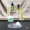 Soporte de exhibición de escalera acrílico transparente desmontable para cosméticos, aceites esenciales, lápiz labial y exhibición de modelos de bolsos