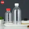 Procesamiento y Personalización de Botellas de Plástico Transparente PET para Medicina de 100ml y 500ml, Muestras de Empaque, Botellas Vacías Graduadas