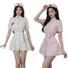 Nuevo Traje Sexy de Oshilin, Ropa Interior de Enfermera Apasionada, Para Role-Playing, Ropa Profunda Caliente y Sexy para Coquetear