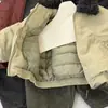 Chaqueta acolchada para niño, chaqueta infantil engrosada, solapa, ropa de otoño e invierno, nuevo estilo 2026, súper bonita, ropa de trabajo, top para niña