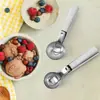 Cuchara para Helado Bol de Acero Inoxidable Cuchara para Helado Cuchara para Helado Cuchara de Bola Redonda Cuchara para Sacar Bolas de Sandía y Fruta