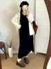 Vestido irregular com fenda plus size feminino, vestido de tricô feminino para sobrepor, vestido de tricô 2026 outono e inverno para mulheres plus size