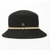 Rongmei 2026 Nuevo Sombrero Clásico Hepburn Transfronterizo con Ala Curva, Sombrero de Mezcla de Seda y Lana, Elegante Sombrero de Estilo Francés