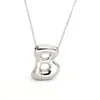 Amazon Caliente 18k Globo Dorado Burbuja Lindo Gordito 26 Colgante de Alfabeto Inglés Collar Mujer