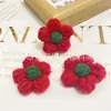 Flores de Ponto Puff Crochê, Flores Tricotadas à Mão, Flores de Lã, Girassóis, Acessórios para Joias DIY, Roupas, Bolsas, Sapatos, Acessórios