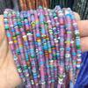 2X4Mm Contas de Ábaco Ágata Aventurina Olho de Tigre Contas para Joias DIY Corrente para Clavícula Pulseira Colar Acessórios