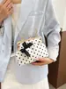 Bolsa de Mão Concha Retrô 2026 Nova Moda Primavera Cor Color Block Ombro Único Bolsa de Festa Elegante Bolsa Transversal Corrente