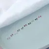 Mini pendientes invisibles para mujer, pequeños de pedrería, coloridos, piercing de oreja, simples, pequeños, frescos