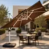 Guarda-Sol Grande para Exterior Guarda-Sol de Pátio Jardim Villa Terraço Telhado Comercial Proteção Solar ao Ar Livre Guarda-Sol Guarda-Sol Romano