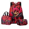 Mochila Escolar de Tres Piezas 2024 Cross-border New Frontier Game Hell Inn Mochila Lonchera Estuche