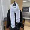 Cachecol de Pelo Sintético de Vison para Fornecimento Transfronteiriço, Extra Longo e Grosso, Dupla Face, Estilo Coreano, Aquecedor de Pescoço Versátil, Cachecol de Pelo Falso