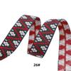 Suministro directo de fábrica cinta jacquard étnica de color de 25 mm de ancho de poliéster algodón para ropa zapatos y sombreros accesorios decorativos para equipaje