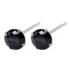 Jiyana S925 prata zircão preto mini brincos de diamante feminino Coringa mini temperamento strass orelha jóias atacado