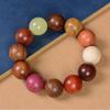 Pulsera de Cuentas Multicolor con 12 Cuentas, Cuentas de Oración Budistas, Pulsera de Sándalo, Joyería Unisex, Artefacto Cultural