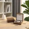 Caja de almacenamiento de pulseras de madera de nogal negro, caja de joyería de madera maciza para cuentas budistas, caja de almacenamiento de bucle único, caja de joyería antioxidante y a prueba de polvo, estilo vintage