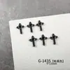 Negro Pistola Zirconia Serie Cruz Nueva Joyería para Uñas Flash de Gama Alta Versátil Joyería para Uñas Lujo Accesible Estilo Popular