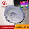 Cor fantasma ouro verde azul camaleão sólido aquarela cor mudança de cor em pó nail art aurora pó brilhante pérola mudança de cor mica atacado