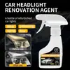 Kit de restauración de faros de exportación transfronteriza, removedor de amarilleamiento de faros de coche, agente de cuidado para mantenimiento, limpieza, descontaminación y brillo
