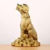 Perro de dinero de latón al por mayor perro de cobre adornos perro del zodíaco llenar esquina noroeste faltante protector defensa del hogar tres adornos se sientan perro de cobre