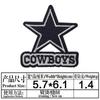 Novo Patch de Tecido Bordado Mais Vendido Internacionalmente com Logo de Time de Rugby Profissional da NFL Logo de Time Esportivo Cowboy