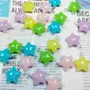 Colgante Pentagrama Acrílico Colorido Llavero DIY Accesorios para Bolsos Joyería Colgante de Perla Estrella Color Caramelo