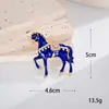 Nuevos Accesorios de Pegatinas Traseras para Fundas de Teléfono DIY Aleación de Zinc "Riqueza Instantánea" Versátil Esmalte Zodiaco Caballo Encanto
