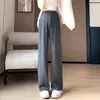 Pantalones de Pierna Ancha para Maternidad Estilo Delgado de Primavera y Otoño Ropa Exterior Nuevo Estilo 2026 Sin Presión en el Vientre para Mujeres Embarazadas Personas Bajas Tallas Grandes Pantalones Largos Ropa de Otoño