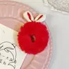Super Orelhas de Coelho de Fada Faixa de Pelúcia para Cabelo Elástico para Rabo de Cavalo de Menina Corda de Cabelo Peluda Macia Fofa Faixa de Cabeça Faixa de Cabeça