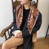 Outono e inverno 2020 Novo estilo ocidental castanhas de caju Europeu e americano chique Faixa de cabelo francesa lenço de seda ins lenço quadrado pequeno lenço de seda mulheres Atacado